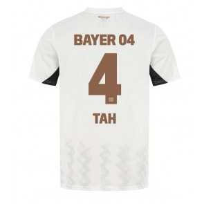 Billiga Bayer Leverkusen Jonathan Tah #4 Bortatröja 2024-25 Kortärmad